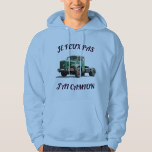 Groene Vintage Truck – Retro Illustratie van Vrach Hoodie
