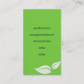 Groene Visitekaartjes (Achterkant)