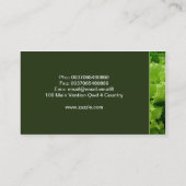 groene visitekaartjes (Achterkant)
