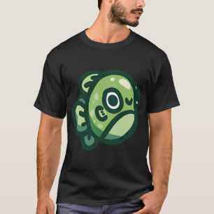 Groene Vissen Doodle T-shirt