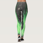 Groene vlam leggings (Achterkant)
