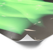 Groene vlam perfect poster (Hoek)