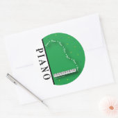 Groene vleugelpiano Stickers (Envelop)