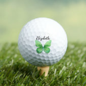 groene vlinder aangepaste naam dames golfballen (Insitu Shirt)