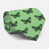 Groene Vlinder (alt) Stropdas (Opgerold)