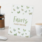 Groene Vlinder Feest Favorieten Tafelbord Reclamebord Met Voetstuk (Insitu)