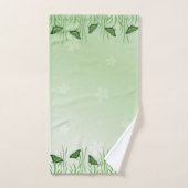 Groene vlinder lichtgroen - romantisch bad handdoek (Handdoek)