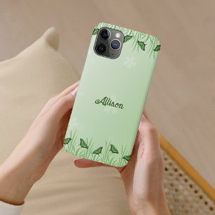 Groene vlinder lichtgroen - romantisch iPhone 11 pro hoesje