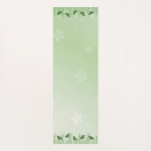 Groene vlinder lichtgroen - romantisch yogamat (Achterkant)