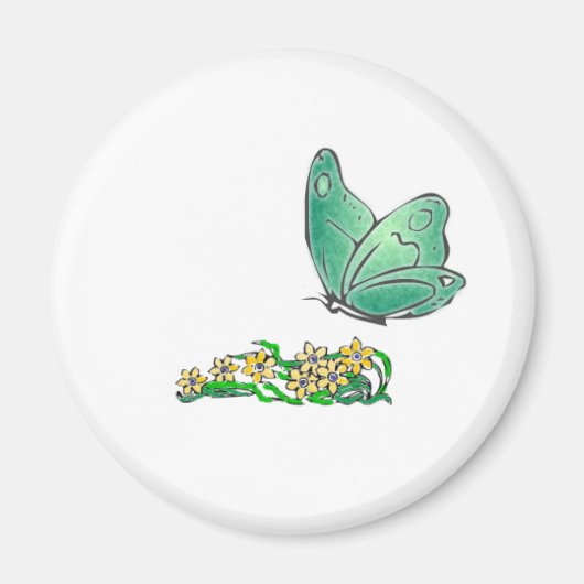 Groene vlinder magneet (Voorkant)