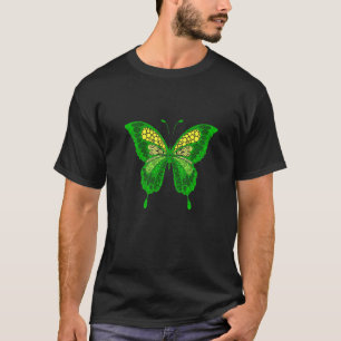 Groene Vlinder Mandala Tribale Yoga Chakra T-shirt
