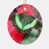 Groene Vlinder Natuur Ornament (Links)