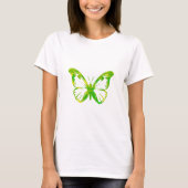 Groene vlinder t-shirt (Voorkant)