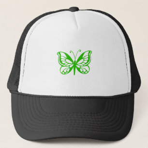 Groene vlinder trucker pet