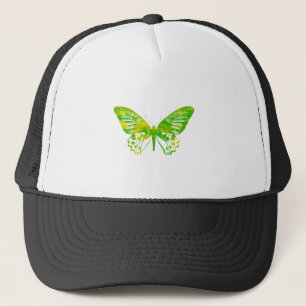 Groene vlinder trucker pet