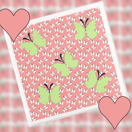 Groene vlinder verjaardagsfeestje servet