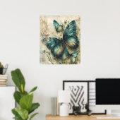 groene vlinders poster (Thuiskantoor)