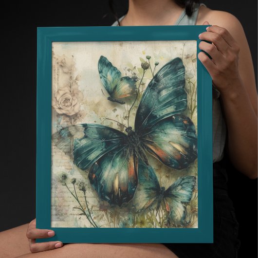 groene vlinders poster