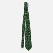 Groene Vlinders Stropdas (Achterkant)