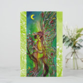 GROENE VLUCHTIGE BEDRIJFSSTROMEN IN MOONLIGHT Fant Briefpapier (Staand voorkant)