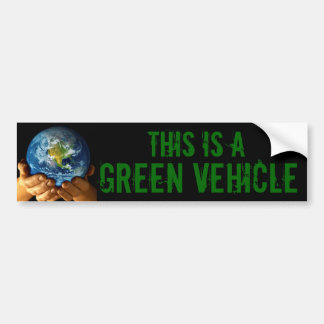 GROENE VOERTUIG BUMPERSTICKER