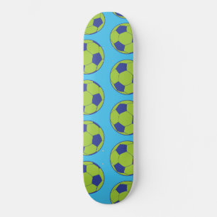 Groene Voetbalballen Sportliefhebbers Voetbalspele Skateboard