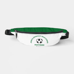 Groene Voetbalspeler Gepersonaliseerd Team Heuptasje