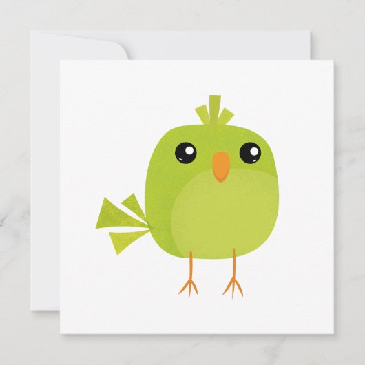 Groene Vogel Cartoon (Voorkant)