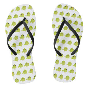 Groene Vogel Cartoon Teenslippers