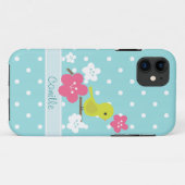 Groene Vogel- en Cherry Flowers Case-Mate iPhone Case (Achterkant (horizontaal))