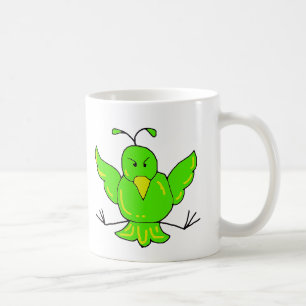 groene vogel, groene vogel koffiemok
