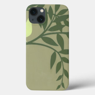 Groene vogel op Groene Tak iPhone 13 Hoesje
