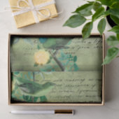  groene vogels botanisch tissuepapier (Geschenk)