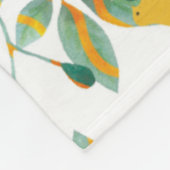 Groene vogeltuin fleece deken (Hoek)