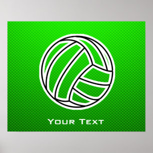 Groene Volleyball Poster