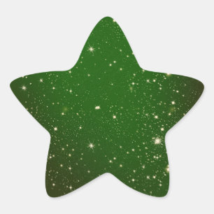 Groene vonk ster sticker