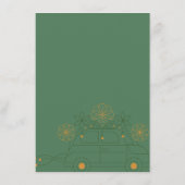 Groene Vosvos Minimal Wedding Informatiekaartje (Achterkant)