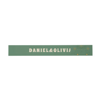Groene Vosvos Minimal Wedding Uitnodigingen Wikkel