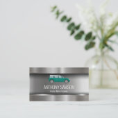 groene vrachtwagen | Kleur Visitekaartje (Staand voorkant)