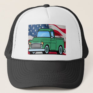 groene vrachtwagen trucker pet