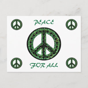 groene vrede voor alle briefkaart