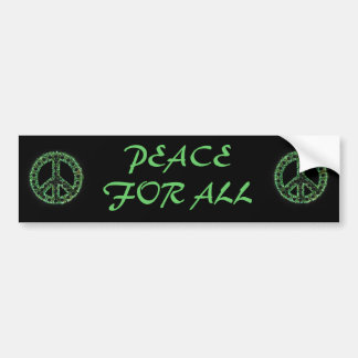 groene vrede voor alle bumpersticker