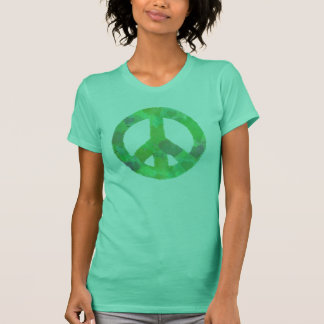 GROENE VREDESSIGN HARTEONTWERP T SHIRT schattig ab