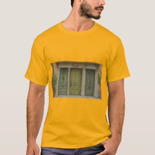 Groene vreemde deur t-shirt