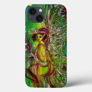 GROENE VRIJHEID MET GOUDE SPARKELS IN MOONLIGHT iPhone 13 HOESJE