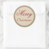 groene vrolijke kerst Stickers (Tas)