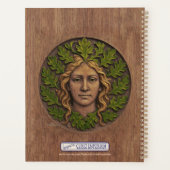 Groene vrouw - Hout Planner (Achterkant)