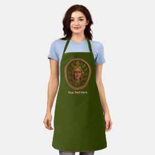 Groene vrouw - Hout Schort