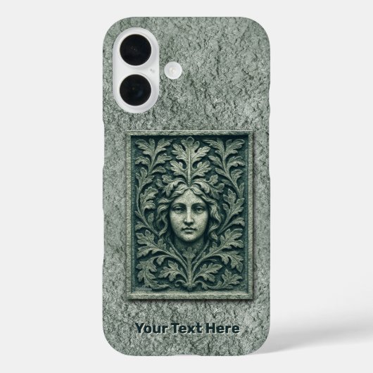 Groene Vrouw - Steen Case-Mate iPhone Case (Achterkant)