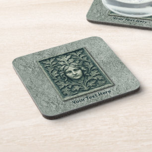 Groene vrouw - Stone Bier Onderzetter